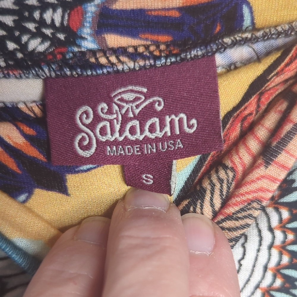 Salaam Printed Asymmetrical Skirt Size Small - Picture 2 of 6